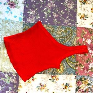 Urban Outfitters One Shouldered cropped tank